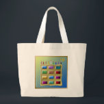 Judaica 12 Tribes Of Israel Levi Large Tote Bag<br><div class="desc">You are viewing The Lee Hiller Designs Collection of Home and Office Decor,  Apparel,  Gifts and Collectibles. The Designs include Lee Hiller Photography and Mixed Media Digital Art Collection. You can view her Nature photography at http://HikeOurPlanet.com/ and follow her hiking blog within Hot Springs National Park.</div>