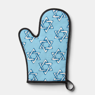 Judaica Gifts - Jewish Stars Oven Mits Customise  Mitt