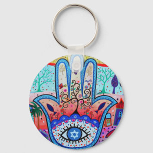 JUDAICA HAMSA KEY RING