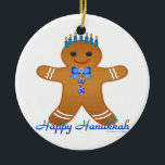 Judaica Hanukkah Gingerbread Man Menorah Ceramic Tree Decoration<br><div class="desc">You are viewing The Lee Hiller Designs Collection of Home and Office Decor,  Apparel,  Gifts and Collectibles. The Designs include Lee Hiller Photography and Mixed Media Digital Art Collection. You can view her Nature photography at http://HikeOurPlanet.com/ and follow her hiking blog within Hot Springs National Park.</div>