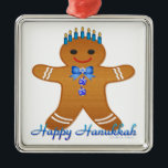 Judaica Hanukkah Gingerbread Man Menorah Metal Tree Decoration<br><div class="desc">You are viewing The Lee Hiller Designs Collection of Home and Office Decor,  Apparel,  Gifts and Collectibles. The Designs include Lee Hiller Photography and Mixed Media Digital Art Collection. You can view her Nature photography at http://HikeOurPlanet.com/ and follow her hiking blog within Hot Springs National Park.</div>