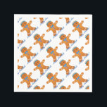 Judaica Hanukkah Gingerbread Man Menorah Napkin<br><div class="desc">You are viewing The Lee Hiller Photography Art and Designs Collection of Home and Office Decor,  Apparel,  Gifts and Collectibles. The Designs include Lee Hiller Photography and Mixed Media Digital Art Collection. You can view her Nature photography at http://HikeOurPlanet.com/ and follow her hiking blog within Hot Springs National Park.</div>