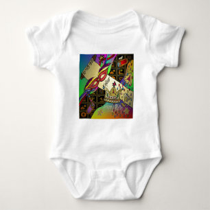 Judaica Happy Purim Jewish Holiday Gifts Apparel Baby Bodysuit