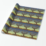 Judaica Menorah Tree of Life Art Print Wrapping Paper<br><div class="desc">You are viewing The Lee Hiller Designs Collection of Home and Office Decor,  Apparel,  Gifts and Collectibles. The Designs include Lee Hiller Photography and Mixed Media Digital Art Collection. You can view her Nature photography at http://HikeOurPlanet.com/ and follow her hiking blog within Hot Springs National Park.</div>