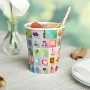 Judaica - Paper Cups - Jewish Celebrations Gifts 
