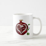 Judaica Pomegranate Heart Hanukkah Rosh Hashanah Coffee Mug<br><div class="desc">You are viewing The Lee Hiller Designs Collection of Home and Office Decor,  Apparel,  Gifts and Collectibles. The Designs include Lee Hiller Photography and Mixed Media Digital Art Collection. You can view her Nature photography at http://HikeOurPlanet.com/ and follow her hiking blog within Hot Springs National Park.</div>