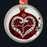Judaica Pomegranate Heart Hanukkah Rosh Hashanah Metal Tree Decoration<br><div class="desc">You are viewing The Lee Hiller Designs Collection of Home and Office Decor,  Apparel,  Gifts and Collectibles. The Designs include Lee Hiller Photography and Mixed Media Digital Art Collection. You can view her Nature photography at http://HikeOurPlanet.com/ and follow her hiking blog within Hot Springs National Park.</div>
