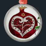 Judaica Pomegranate Heart Hanukkah Rosh Hashanah Metal Tree Decoration<br><div class="desc">You are viewing The Lee Hiller Designs Collection of Home and Office Decor,  Apparel,  Gifts and Collectibles. The Designs include Lee Hiller Photography and Mixed Media Digital Art Collection. You can view her Nature photography at http://HikeOurPlanet.com/ and follow her hiking blog within Hot Springs National Park.</div>