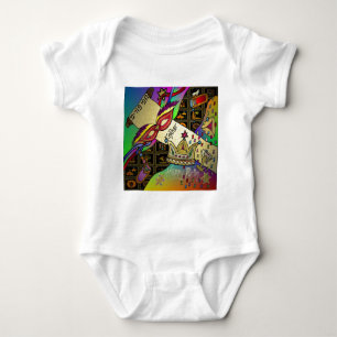 Judaica Purim Esther Celebration Art Print Baby Bodysuit