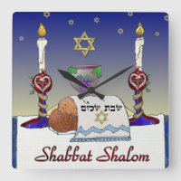 Judaica Shabbat Shalom Art Print