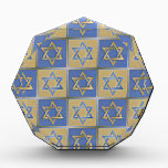 Judaica Star Of David Metal Gold Blue Award<br><div class="desc">You are viewing The Lee Hiller Design Collection. Apparel,  Gifts & Collectibles  Lee Hiller Photography or Digital Art Collection. You can view her Nature photography at http://HikeOurPlanet.com/ and follow her hiking blog within Hot Springs National Park.</div>