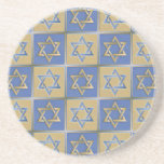 Judaica Star Of David Metal Gold Blue Coaster<br><div class="desc">You are viewing The Lee Hiller Design Collection. Apparel,  Gifts & Collectibles  Lee Hiller Photography or Digital Art Collection. You can view her Nature photography at http://HikeOurPlanet.com/ and follow her hiking blog within Hot Springs National Park.</div>