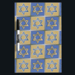 Judaica Star Of David Metal Gold Blue Dry Erase Board<br><div class="desc">You are viewing The Lee Hiller Design Collection. Apparel,  Gifts & Collectibles  Lee Hiller Photography or Digital Art Collection. You can view her Nature photography at http://HikeOurPlanet.com/ and follow her hiking blog within Hot Springs National Park.</div>