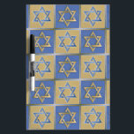Judaica Star Of David Metal Gold Blue Dry Erase Board<br><div class="desc">You are viewing The Lee Hiller Design Collection. Apparel,  Gifts & Collectibles  Lee Hiller Photography or Digital Art Collection. You can view her Nature photography at http://HikeOurPlanet.com/ and follow her hiking blog within Hot Springs National Park.</div>