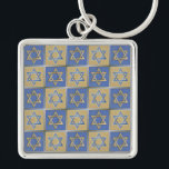 Judaica Star Of David Metal Gold Blue Key Ring<br><div class="desc">You are viewing The Lee Hiller Design Collection. Apparel,  Gifts & Collectibles  Lee Hiller Photography or Digital Art Collection. You can view her Nature photography at http://HikeOurPlanet.com/ and follow her hiking blog within Hot Springs National Park.</div>