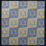 Judaica Star Of David Metal Gold Blue Napkin<br><div class="desc">You are viewing The Lee Hiller Design Collection. Apparel,  Gifts & Collectibles  Lee Hiller Photography or Digital Art Collection. You can view her Nature photography at http://HikeOurPlanet.com/ and follow her hiking blog within Hot Springs National Park.</div>
