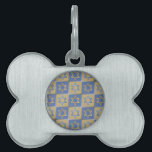 Judaica Star Of David Metal Gold Blue Pet Tag<br><div class="desc">You are viewing The Lee Hiller Design Collection. Apparel,  Gifts & Collectibles  Lee Hiller Photography or Digital Art Collection. You can view her Nature photography at http://HikeOurPlanet.com/ and follow her hiking blog within Hot Springs National Park.</div>