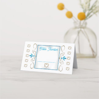 Judaism Flourishes Set of 25 Wedding Table Number Place Card