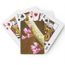 Judas Tree Flowers Playing Cards
