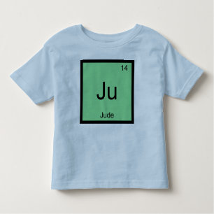 Jude  Name Chemistry Element Periodic Table Toddler T-Shirt