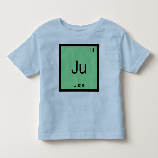 Jude  Name Chemistry Element Periodic Table Toddler T-Shirt (Front)