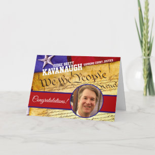 Judge Brett Kavanaugh US Supreme Court Justice Card