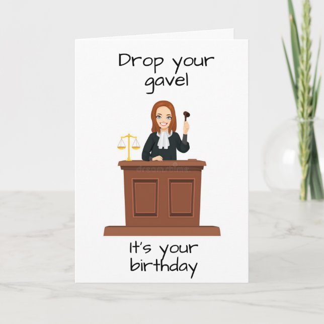 **JUDGE** CELEBRATES " HIS BIRTHDAY" CARD (Front)