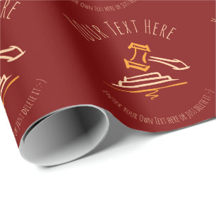 Judge Gavel   Lawyer   Attorney   Law Firm / Gift Wrapping Paper