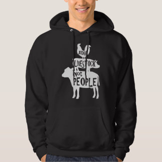 Judge Livestock Not People Chicken Pig Beef Livest Hoodie