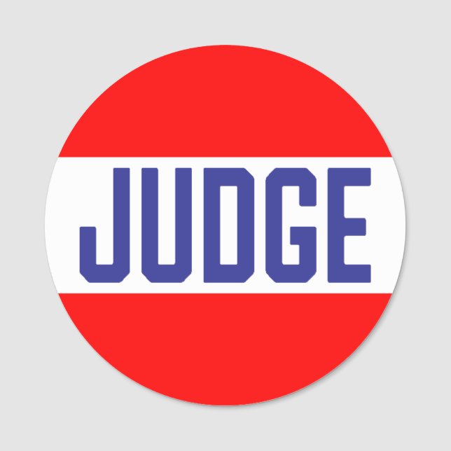 Judge Name Tag (Front)