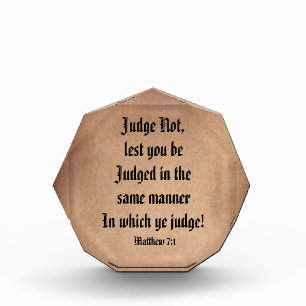 JUDGE NOT  PHOTO BLOCK