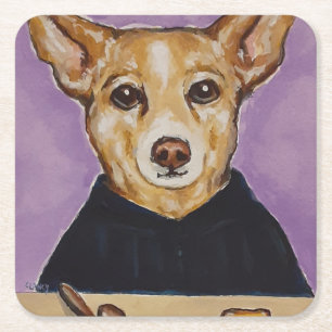 Judge paper coaster