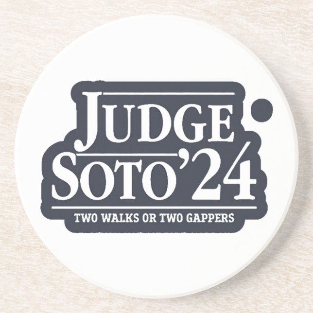  Judge Soto 24 – Funny Gifts for Baseball Fans Coaster (Front)