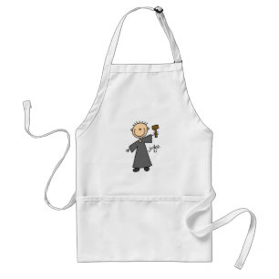 Judge Stick Figure Standard Apron