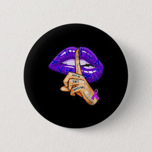 Judge What You Don't Understand Fibromyalgia Aware 6 Cm Round Badge