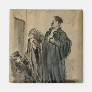 Judge, Woman and Child Magnet