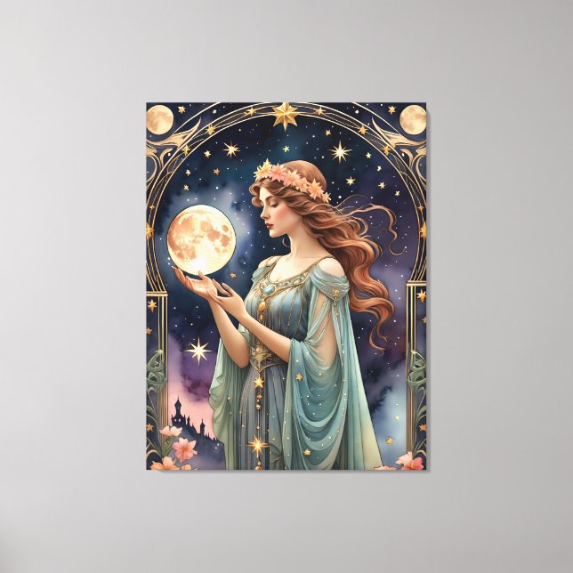 judgement tarot painting style original  canvas print (Front)