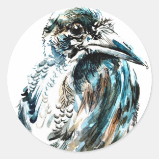 Judgemental Crow Classic Round Sticker