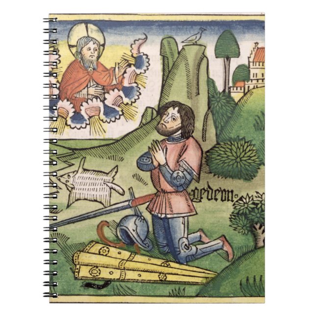 Judges 6 36 Gideon puts out the fleece, from the ' Spiral Notebook (Front)