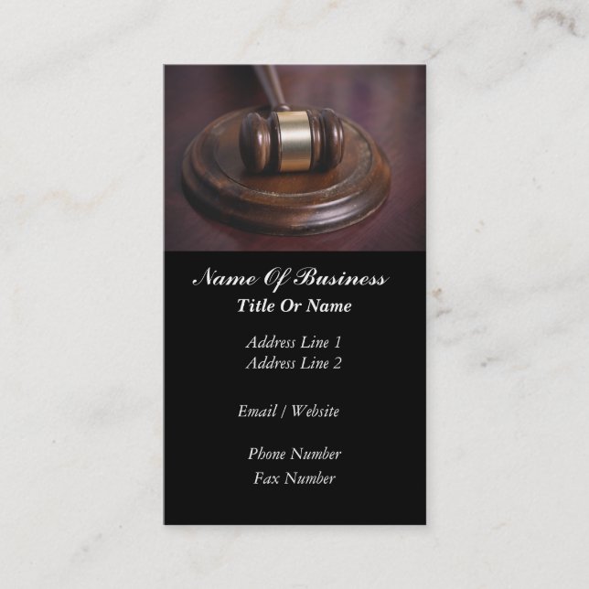 Judges Business Card (Front)