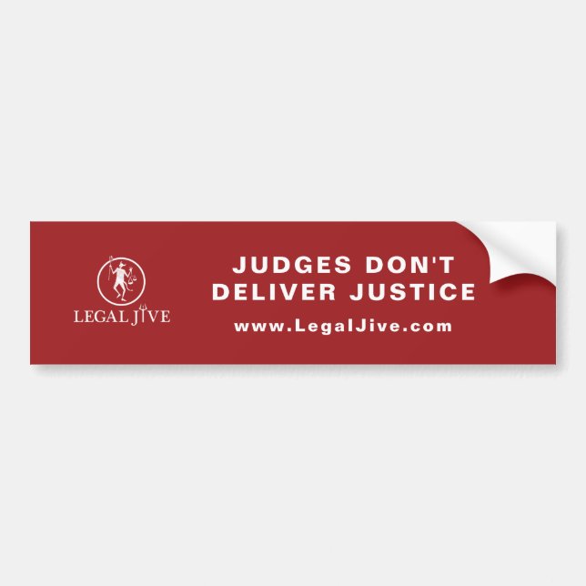 Judges don't bumper sticker (Front)