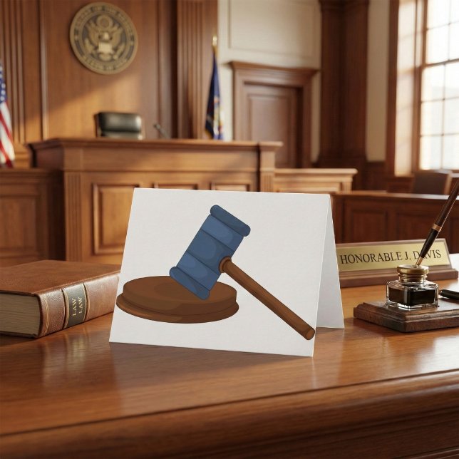 Judges Gavel Note Cards (Creator Uploaded)