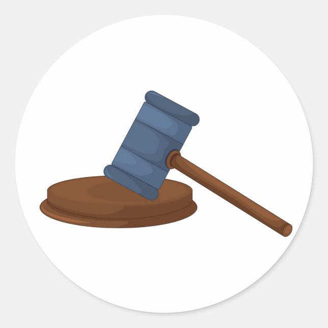 Judges Gavel Stickers (Front)