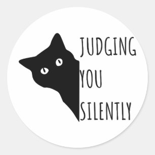 Judging You Silently Classic Round Sticker