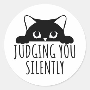 Judging You Silently Classic Round Sticker