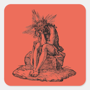 Judgment of Jesus Christ Square Sticker