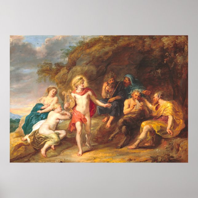 Judgment of Midas - Jan van den Hoecke Fine Art Poster (Front)