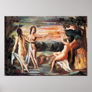 Judgment of Paris by Paul Cezanne Poster