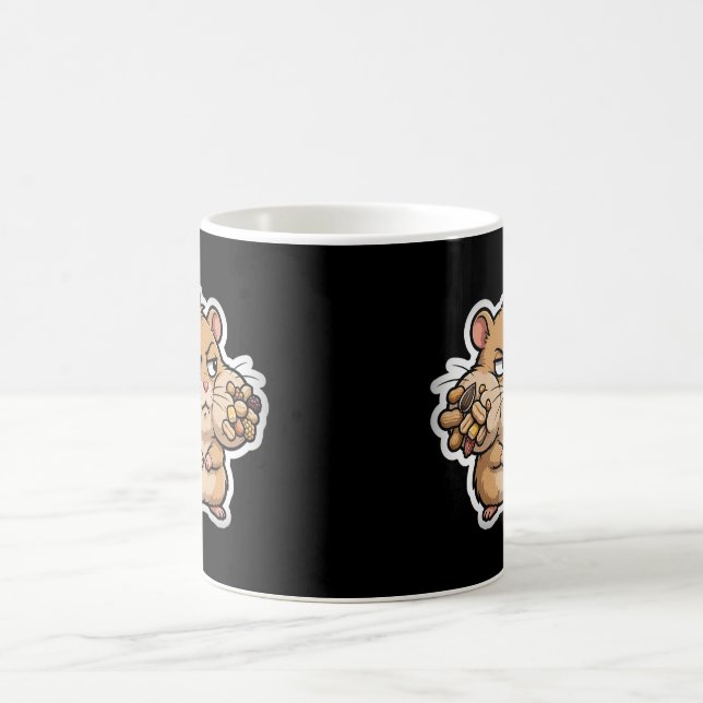 Judgmental Hamster Side Eye Funny Coffee Mug (Center)