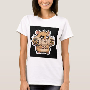 Judgmental Hamster Side Eye Funny T-Shirt
